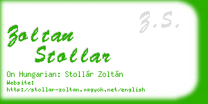 zoltan stollar business card